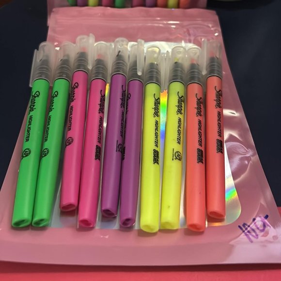Sharpie Highlighter Clear View w/see through Chisel Tip 10CT NEW - Picture 4 of 9